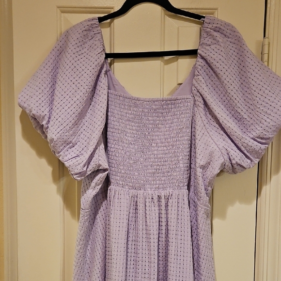 Old Navy Light Purple Mini Dress with Puff Sleeves - Picture 11 of 12